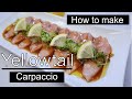 yellowtail part 3. How to make yellowtail carpaccio with jalapeno.