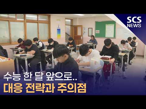 수능 한 달 앞으로  <strong>대응</strong> 전략과 주의점