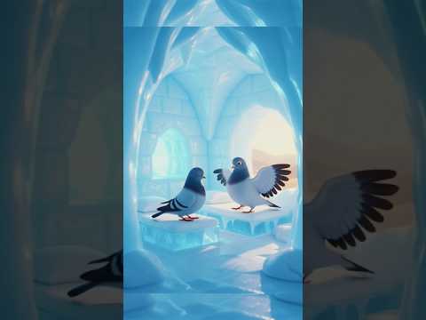 "जादुई बर्फ का घर 🕊️❄️#pigeon #aishorts