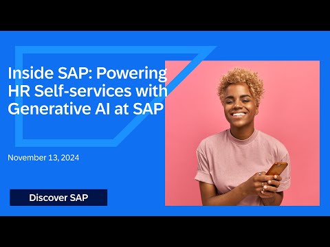 Powering HR Self-services with Generative AI at SAP ✨