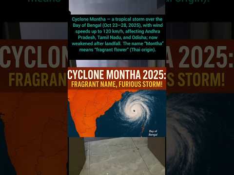 Cyclone 🌀 Montha 2025 : Fragrant Name, Furious Strom!
