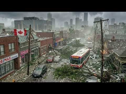 Canada Struck by a Massive Storm! Giant Hail and Winds Leave 65,000 Without Power in Toronto, ON
