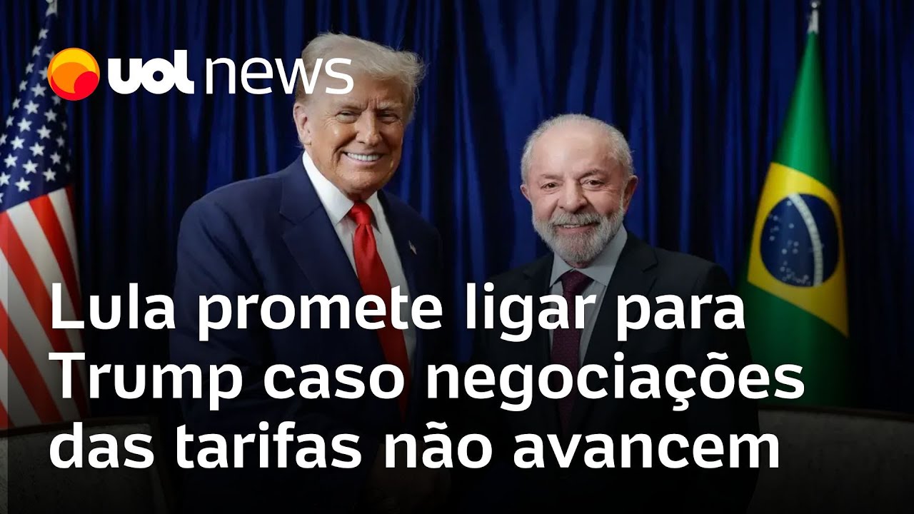 Lula promete ligar de novo para Trump caso negociações sobre tarifas entre Brasil e EUA não avancem
