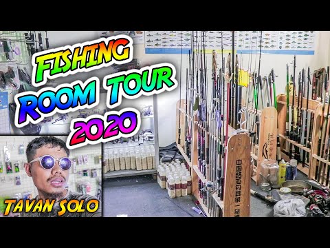 បន្ទប់ដាក់សន្ទូចរបស់ខ្ញុំ​ ២០២០ | Tavan Solo Fishing Room Tour 2020 | Phnom Penh Vlog #85