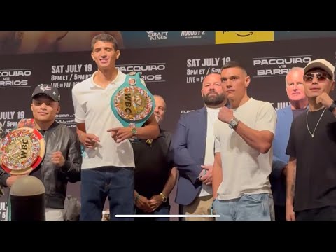 FULL PACQUIAO-BARRIOS UNDERCARD PRESSER; FUNDORA, TSZYU & PITBULL SAY FINAL WORDS BEFORE FIGHT NIGHT