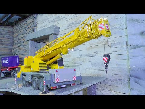 RC CRANE LIEBHERR LTM 1055 lift the 30 ton supporting pillar, - UCT4l7A9S4ziruX6Y8cVQRMw