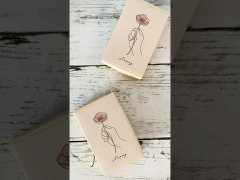 100均折り紙で作るミニ蓋つきボックス♪箱は画用紙で作っています　#くらふとふぁむ #ペーパークラフト