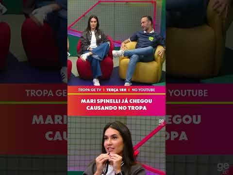 VEIO AÍ A ESTREIA DA MARIANA SPINELLI NO TROPA GE TV | #shorts | TROPA GE TV