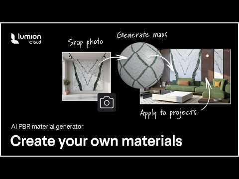 AI PBR Material Generator now in Lumion Cloud