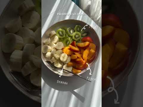 Healthy fruit bowl 🍌🍑🥝#shorts #shortsfeed #for you#food  r