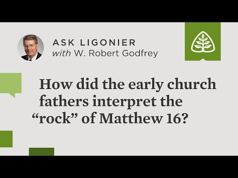 How did the early church fathers interpret the “rock” of Matthew 16?