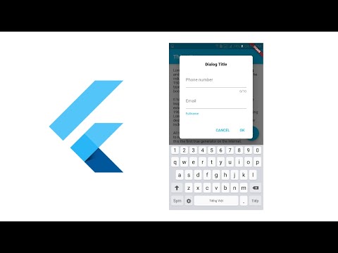 Flutter Dialog Box with TextField Input & Buttons – Flutter Null Safety Android & iOS App Tutorial