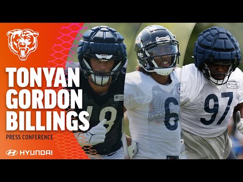 Tonyan, Gordon, and Billings turning their sights on Week 1 | Chicago Bears video clip