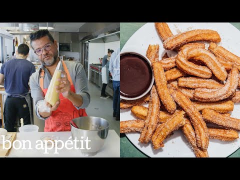 Rick Makes Churros with Chocolate Sauce, Mexico-Style | From the Test Kitchen | Bon Appetit - UCbpMy0Fg74eXXkvxJrtEn3w