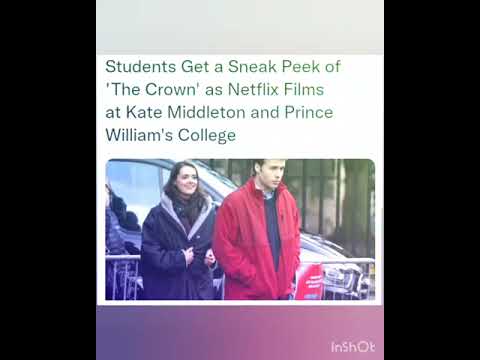 Students Get a Sneak Peek of 'The Crown' as Netflix Films at Kate Middleton and Prince William's