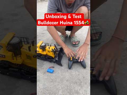 Unboxing & Test RC Bulldozer Huina 1554 #bulldozer