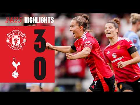 THREE WINS FROM THREE! 🤩 | Man Utd 3-0 Tottenham | WSL