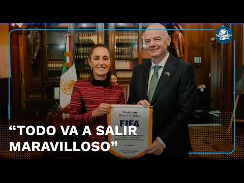 Claudia Sheinbaum ya podrá sacar la roja; recibe regalo de Gianni Infantino