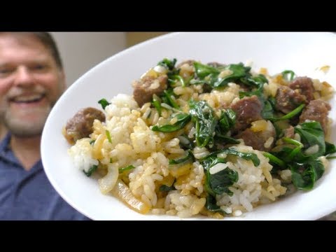 $3.50 Sausage and Spinach Rice Dinner for 4 - Cooking on a Budget - UCGXHiIMcPZ9IQNwmJOv12dQ