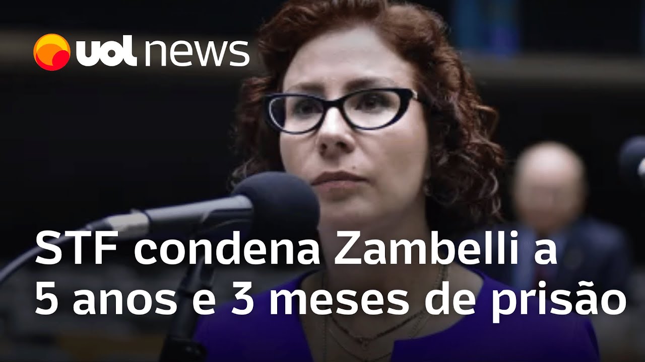 STF condena Zambelli a 5 anos e 3 meses de prisão por porte ilegal de arma