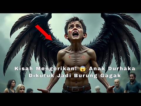 “Kisah Mengerikan! 😱 Anak Durhaka Dikutuk Jadi Burung Gagak”