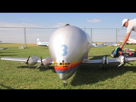 RC AIRPLANE CRASH SUPER GUPPY B-377 OUT OF CONTROLL - UCTLEcIaYJEbUEzQc3-ZvruQ