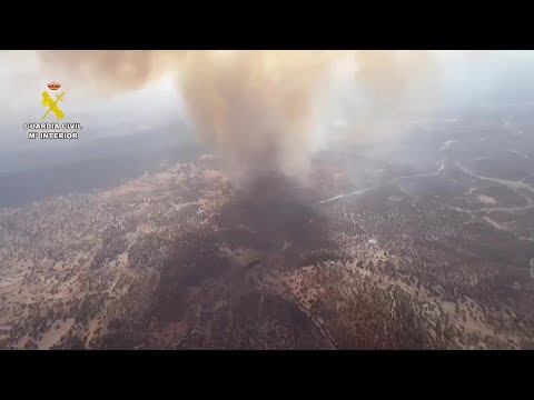 Aerial images of wildfires in the west of Spain | AFP