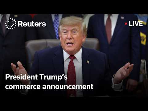 ライブ：トランプ大統領、商務関連の発表へ