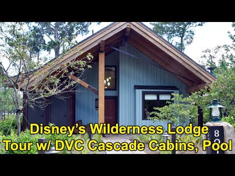 Disney's Wilderness Lodge Tour of DVC Cascade Cabin Exteriors, Boulder Ridge Cove Pool, Topiary+ - UCe-gHr2O_LP7t0YJYHZQZlg