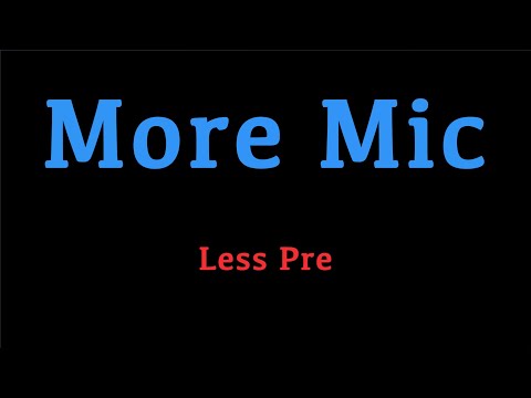 Get Lifted: More Mic, Less Pre.