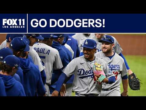 Dodgers fans celebrate as team advances to <strong>NLCS</strong>