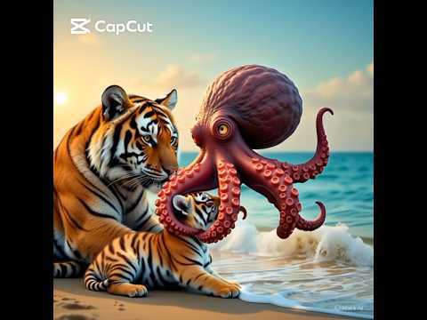 bear saved tiger baby (#viral 🐻 rescue mission story