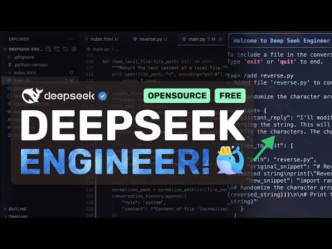 DeepSeek-V3 Engineer: This New AI Coding Agent is EASY TO USE, PORTABLE & LOW-COST!