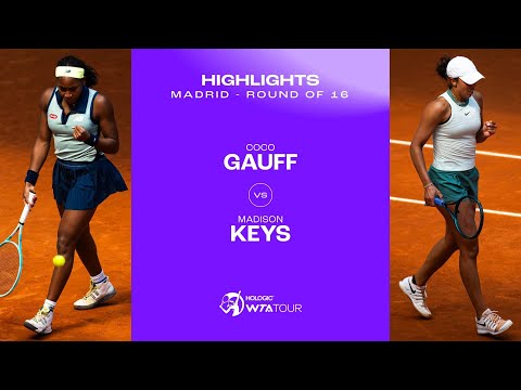 Coco Gauff vs. Madison Keys | 2024 Madrid Round of 16 | WTA Match Highlights