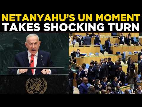 Netanyahu UN Speech LIVE: Netanyahu Holds Up Pager as Delegates Walk Out | WORLD NEWS LIVE