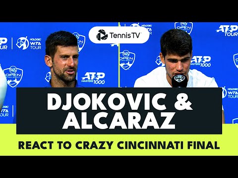 Djokovic & Alcaraz React To Their Crazy Cincinnati Final Meeting! | Cincinnati 2023