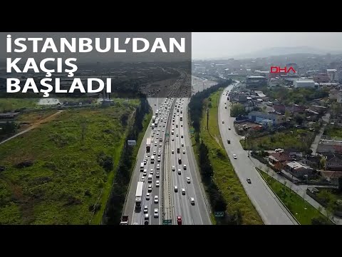 ‘Tam Kapanma’ Kararının Ardından İstanbul’dan İl Dışına Gitmek İsteyenler Yola Çıktı