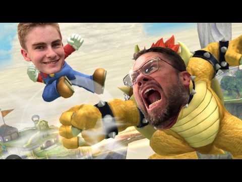 SUPER MARIO Bowser Lego Game with HobbyFrog and HobbyDad! Toy Review and Play