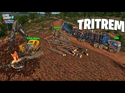 Agronorte Roleplay #66 | Novo reboque do volvo Tritrem florestal | Farming simulartor 22