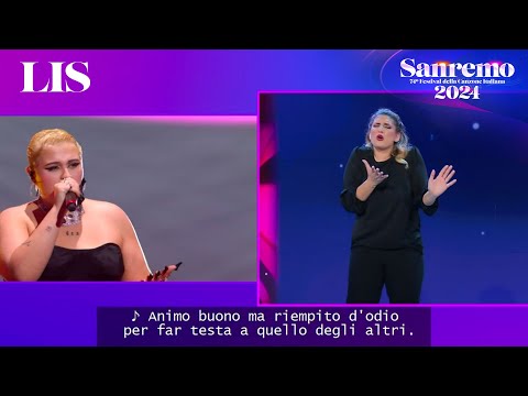 LIS Sanremo 2024 - BigMama canta 'La rabbia non ti basta'