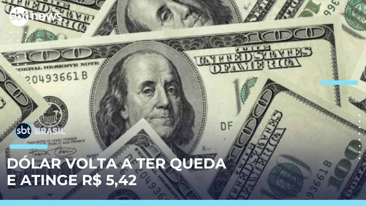 Dólar fecha a R$ 5,42, menor cotação desde agosto de 2024 | #SBTBrasil