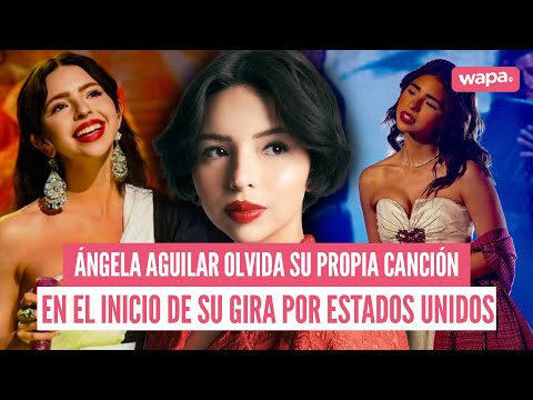 Ángela Aguilar se olvida la letra en pleno show y todos lo ven