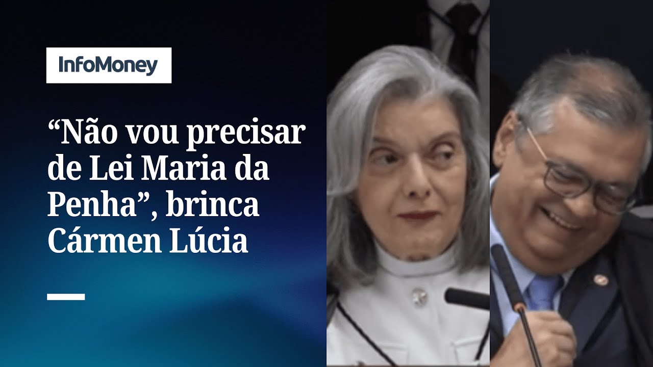 Cármen Lúcia e Dino brincam sobre interromper voto Maria da Penha | InfoMoney News