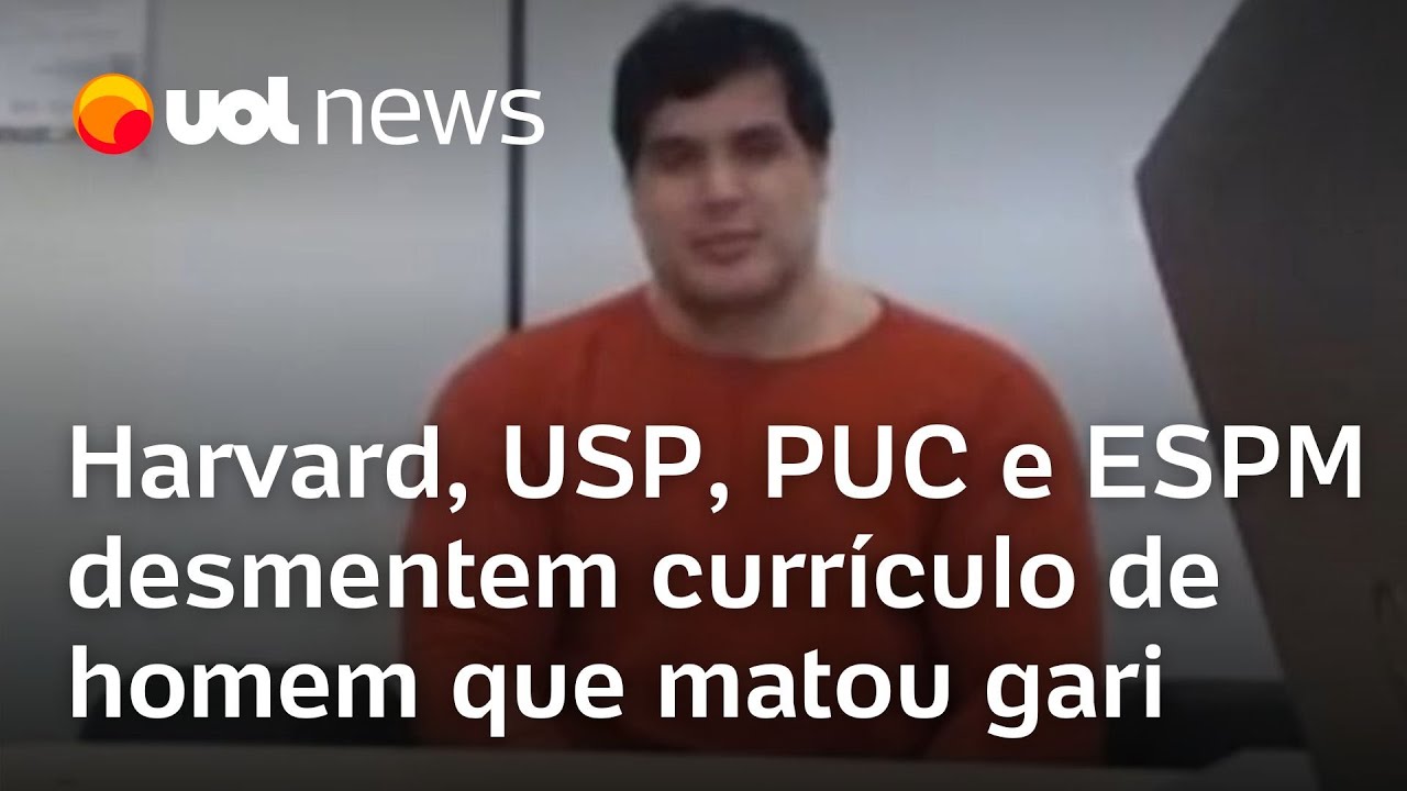 Homem que matou gari ostentava currículo no LinkedIn mas é desmentido por Harvard USP PUC e ESPM