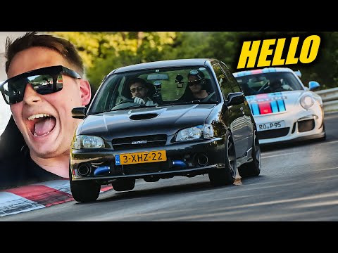 Toyota Starlet Glanza V SNEEZING on GT3 RS! // Nürburgring