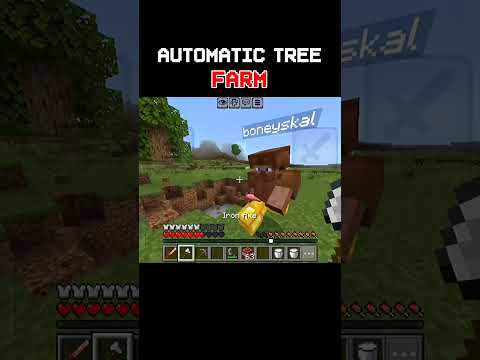 automatic tree farm #minecraft #trending #shorts #ytshorts #like #subscribe