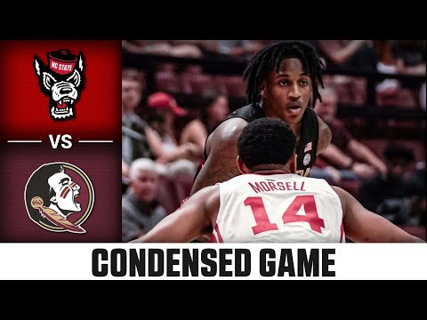 NC State Vs. Florida State Condensed Game | 2023-24 ACC Men's ...