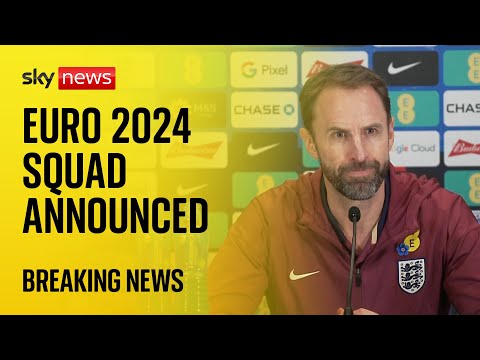 Gareth Southgate announces England Euro 2024 squad