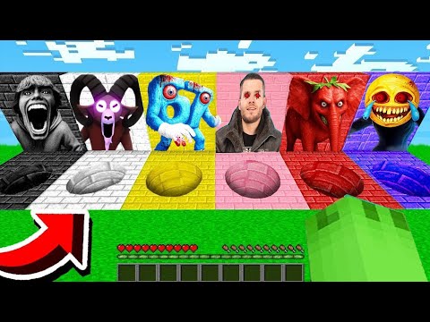 DU STIRBST, WENN DU *NEUE* HORROR LOCH WÄHLST in Minecraft! (Brainrot 67, SCP 67...)
