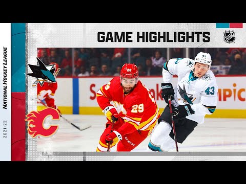 Sharks @ Flames 3/22 | NHL Highlights 2022